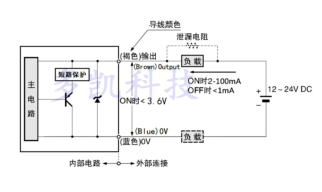 接近開(kāi)關(guān) 傳感器 接線(xiàn)圖